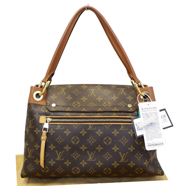 LOUIS VUITTON Olympe Monogram Canvas Satchel Shoulder Bag Camel-US