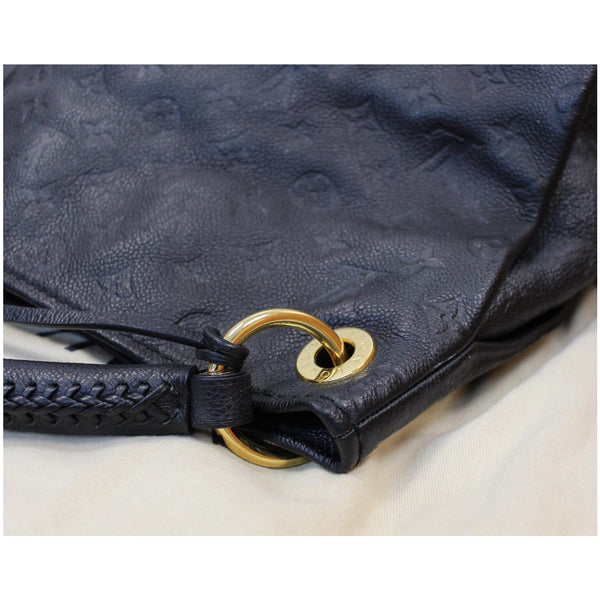 LOUIS VUITTON Artsy MM Empreinte Leather Shoulder Bag Black