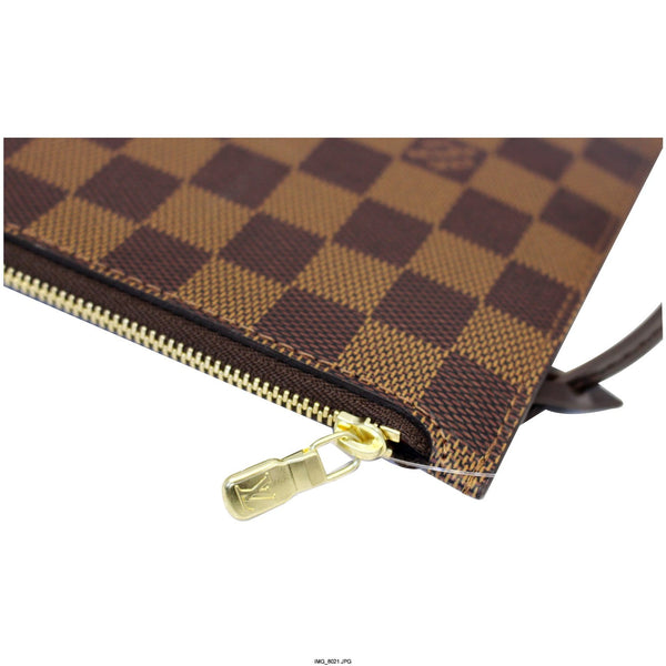 LOUIS VUITTON Pochette Wristlet Pouch Damier Ebene Neverfull MM-US