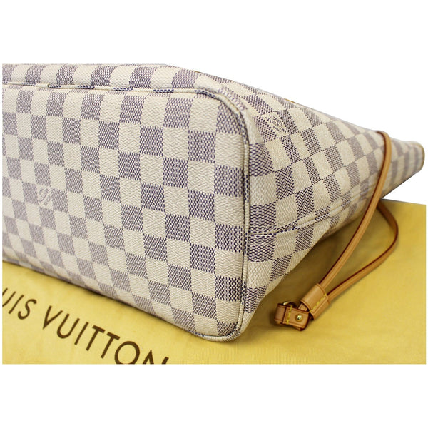 LOUIS VUITTON Neverfull MM Damier Azur Tote Shoulder Bag