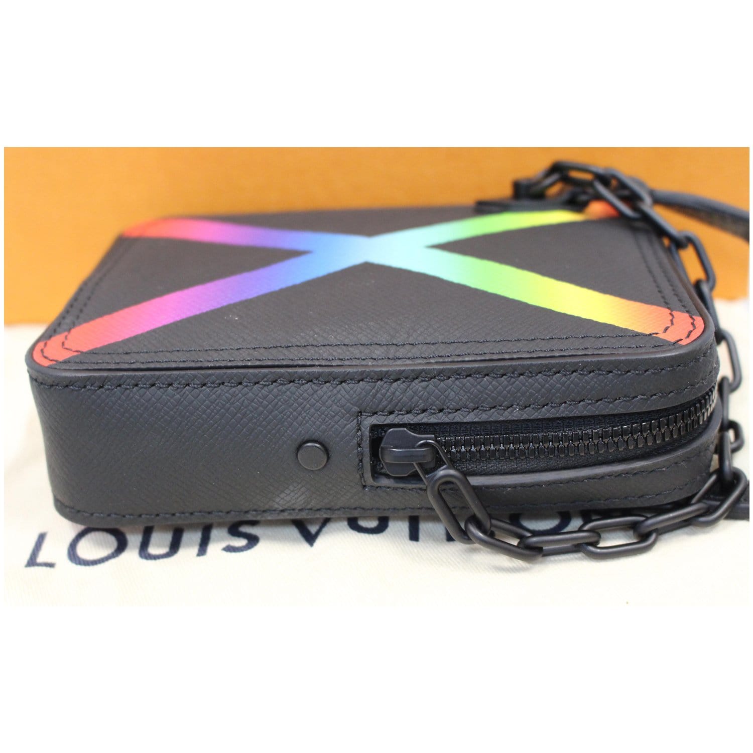 Louis Vuitton Danube Messenger Bag Rainbow Taiga Leather
