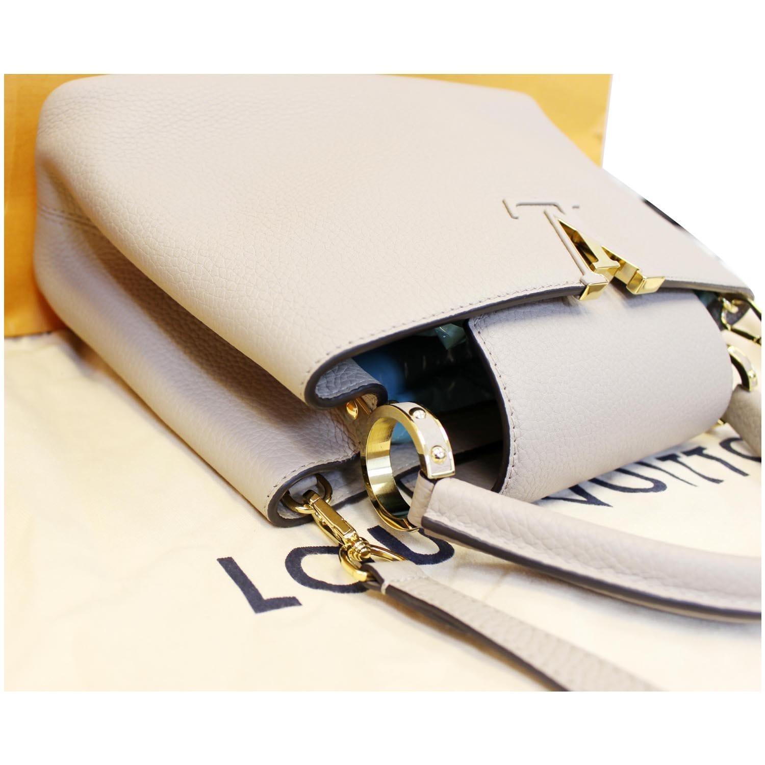 Louis Vuitton Magnolia Taurillon Leather and Python Capucines PM Bag -  Yoogi's Closet