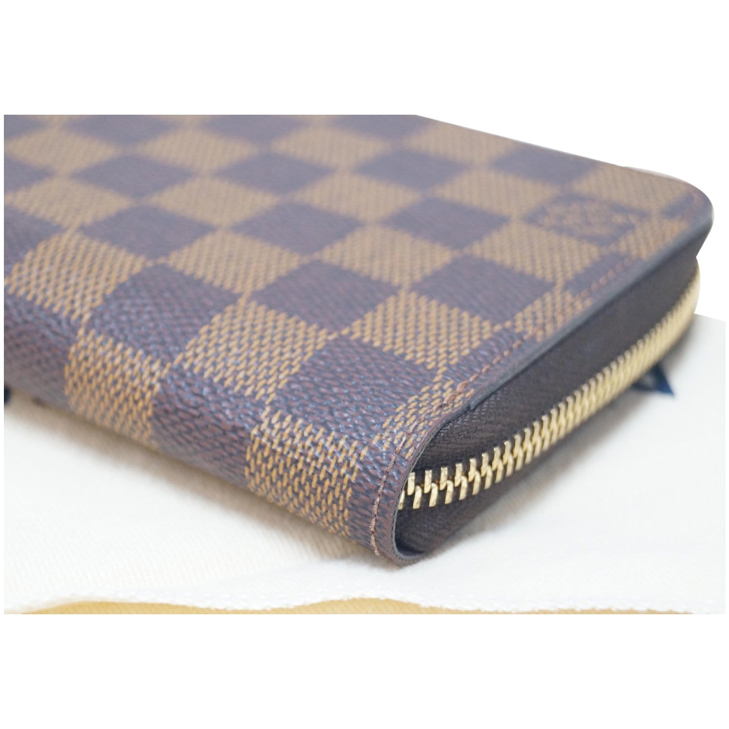 Louis Vuitton, Bags, Louis Vuitton Check Book Black Graphite Checkered  Damier Zipper Wallet