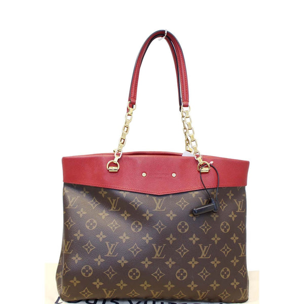 LOUIS VUITTON Pallas Chain Shopper Bag Monogram Canvas Cherry-US