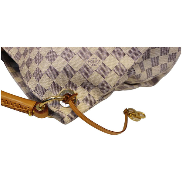 LOUIS VUITTON Artsy MM Damier Azur Shoulder Bag White-US