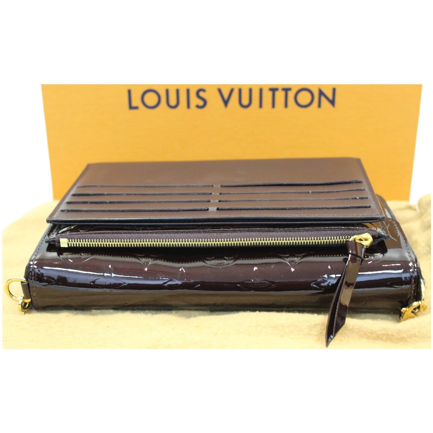 Louis Vuitton Amarante Monogram Vernis Pochette Felicie Bag Louis