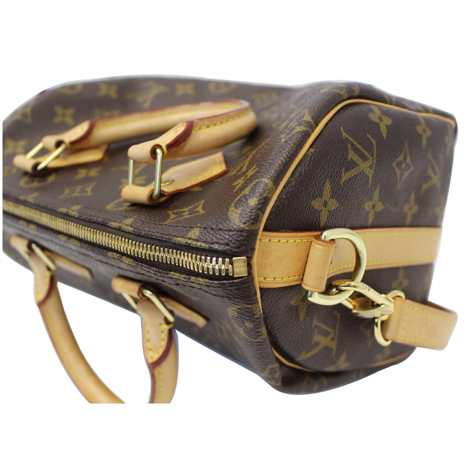 Speedy handbag Louis Vuitton Burgundy in Synthetic - 29761965