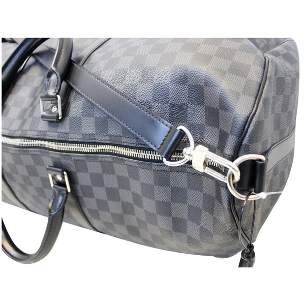 LOUIS VUITTON Keepall 55 Damier Graphite Bandouliere Travel Bag-US