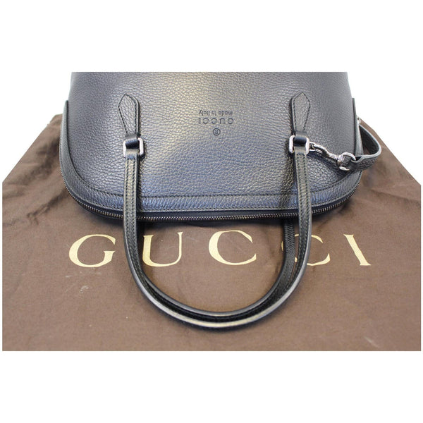 GUCCI Dome Leather Crossbody Bag Black 420023