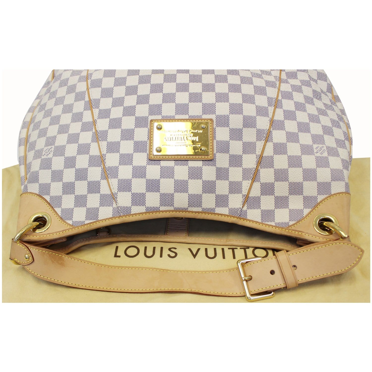 Louis Vuitton White Damier Azur Galliera GM Cloth ref.638483