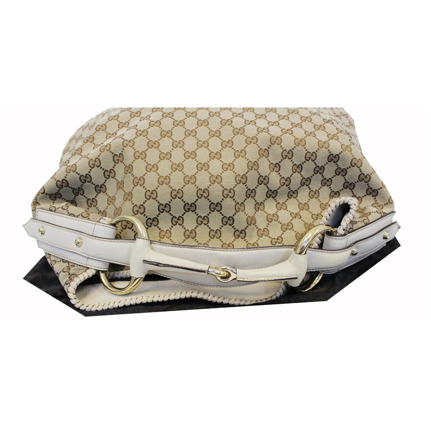 Gucci GG Canvas Large Horsebit Hobo - Neutrals Hobos, Handbags
