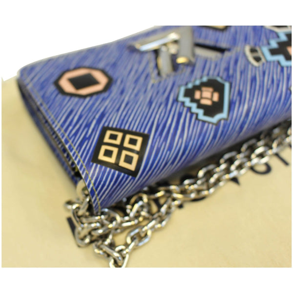 Louis Vuitton Twist Chain Denim Blue Color Bag