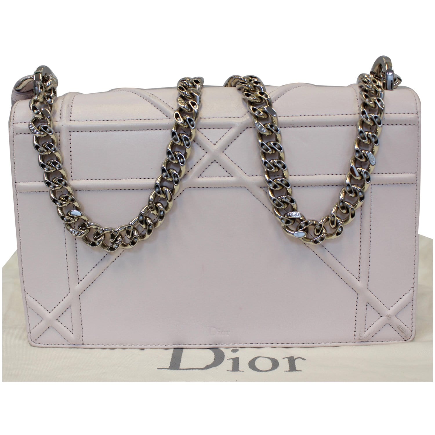 Christian Dior Diorama Flap Bag Medium (Silver)