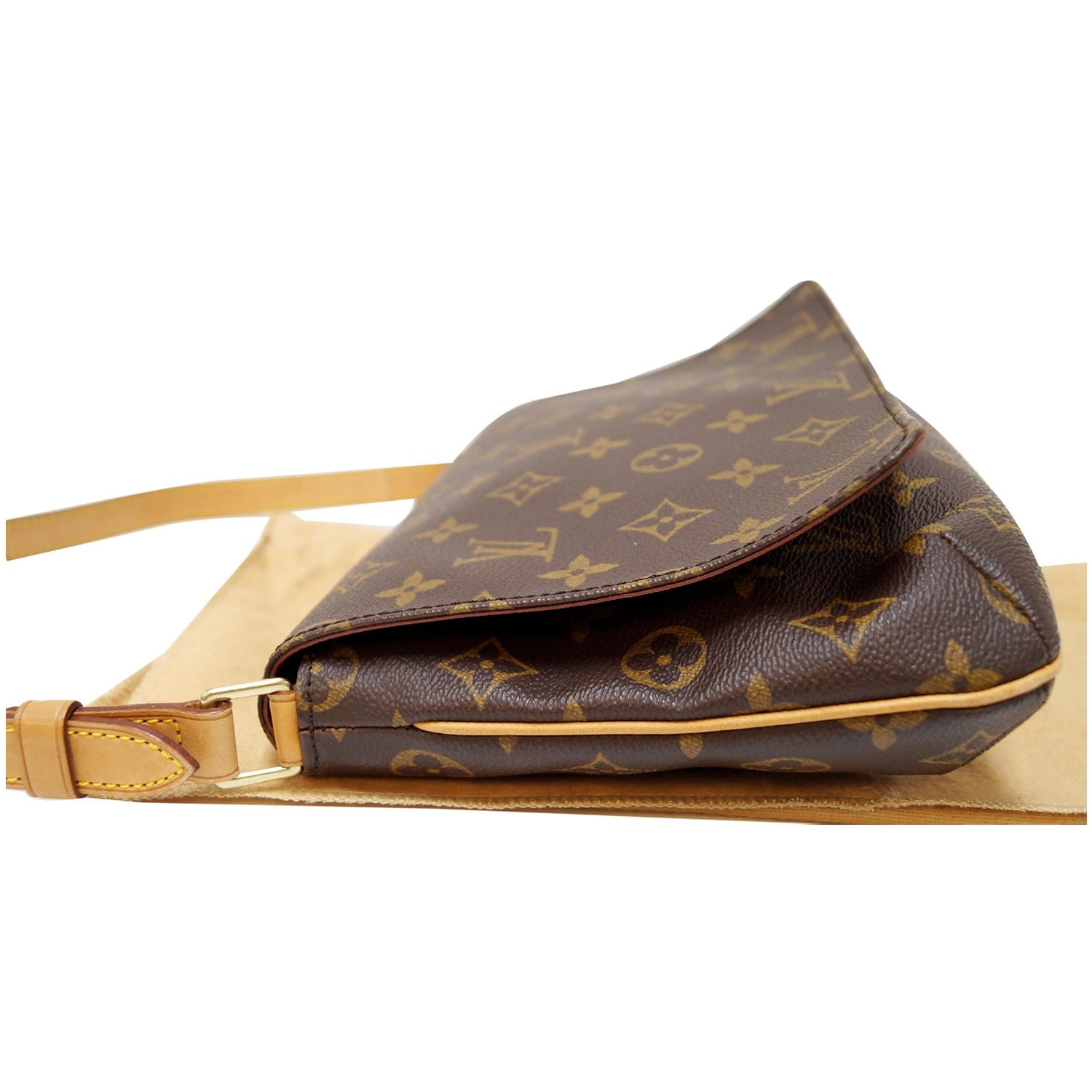 Louis Vuitton Musette Tango Short Strap Brown Cloth ref.833729