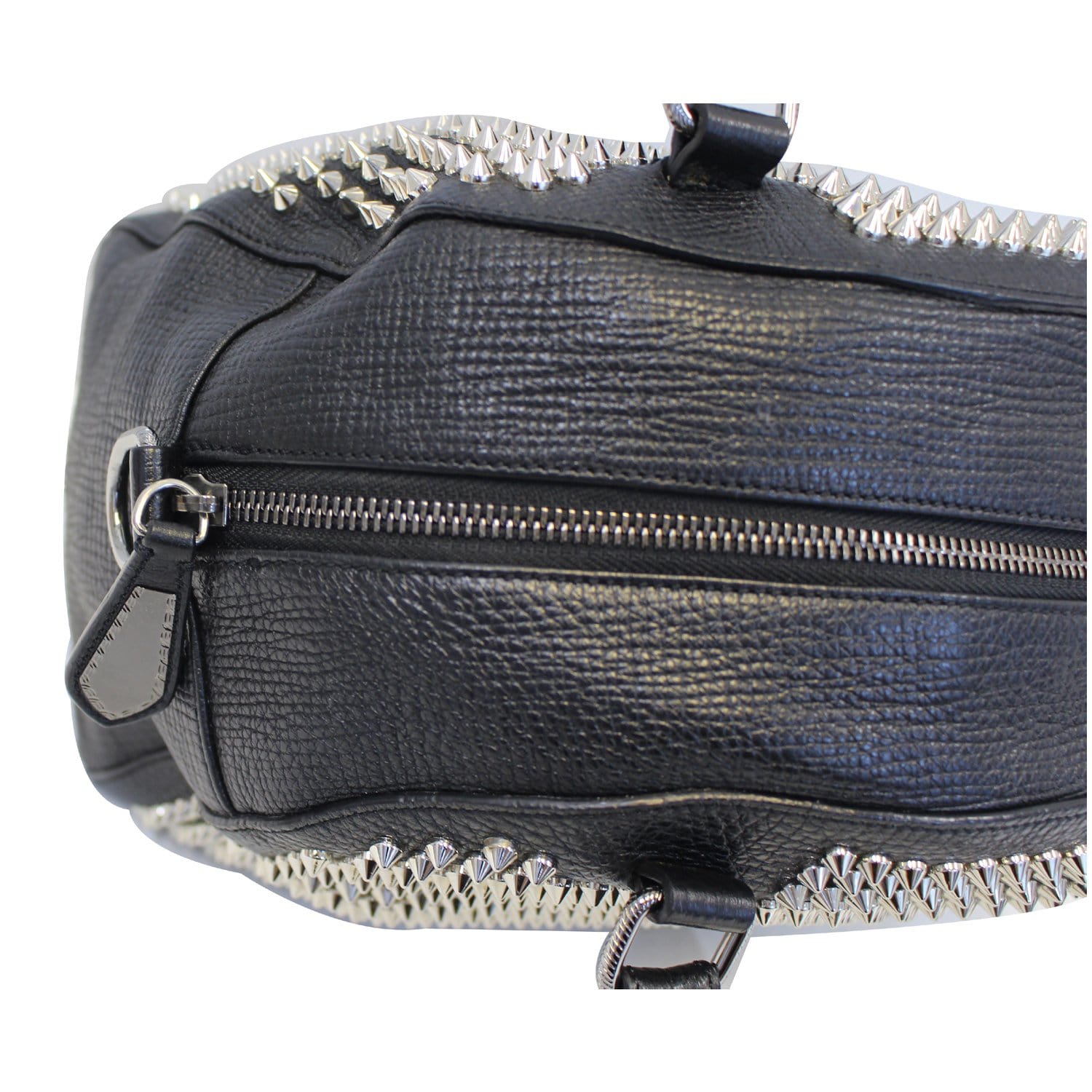 Christian Louboutin Black Leather Artemis Spike Stud Python Bag one size at  1stDibs