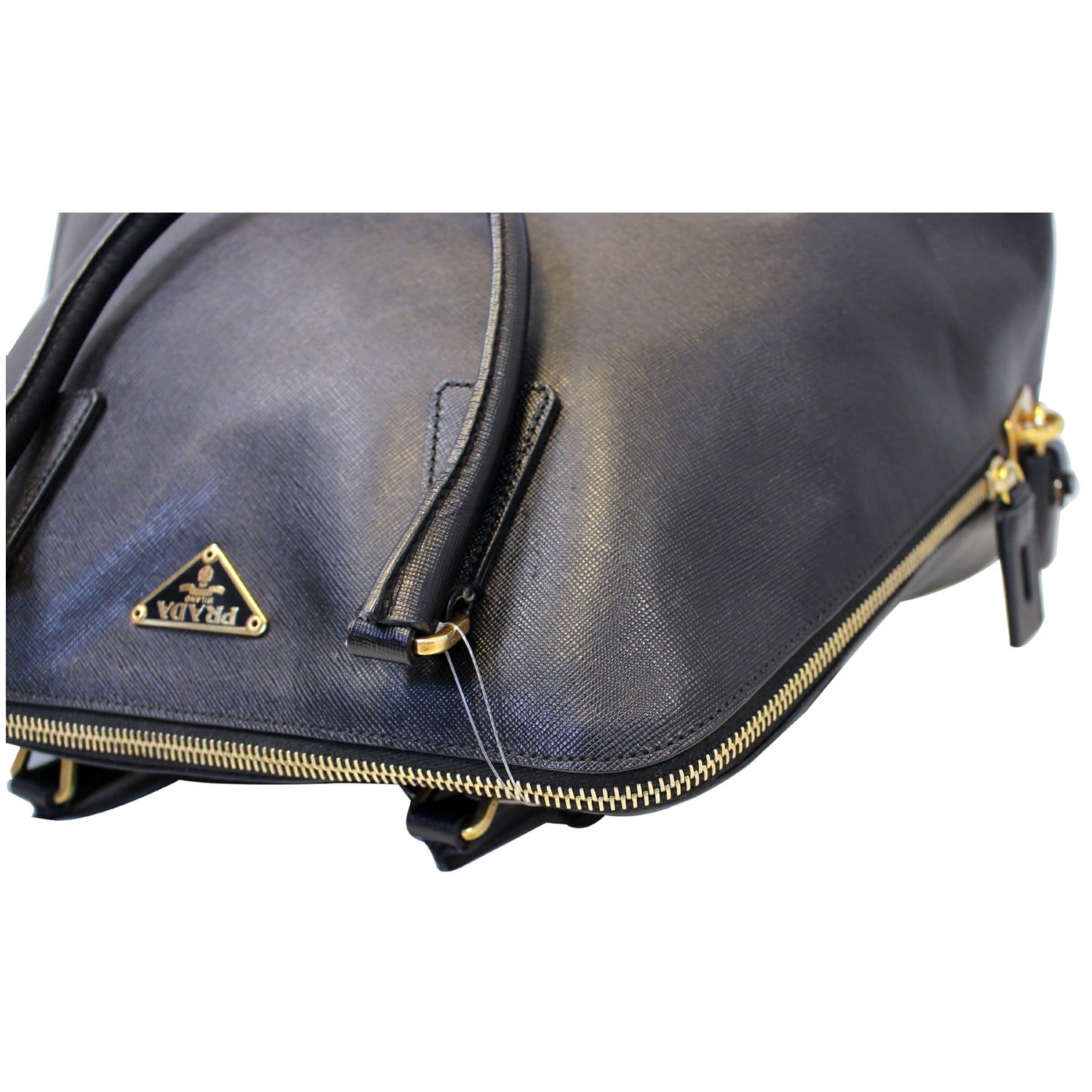 Prada Matinée Large Saffiano Leather Crossbody Top Handle Bag