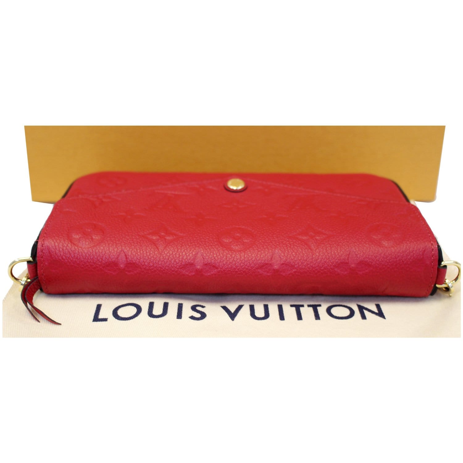 .com: Louis Vuitton Monogram Canvas Felicie Chain Wallet