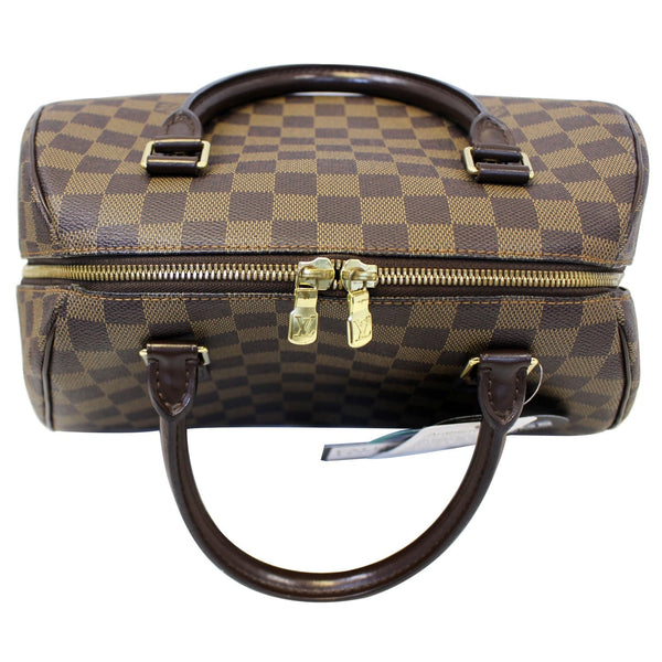 LOUIS VUITTON Ribera MM Damier Ebene Brown Satchel Bag-US