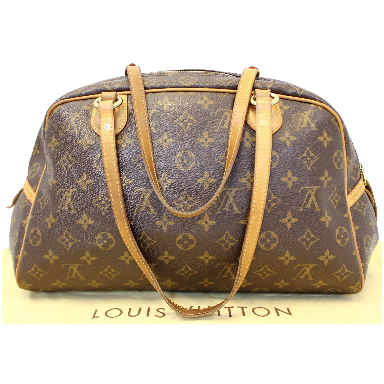 Louis Vuitton Majestueux Tote Monogram Canvas and Exotics PM Brown 2380201