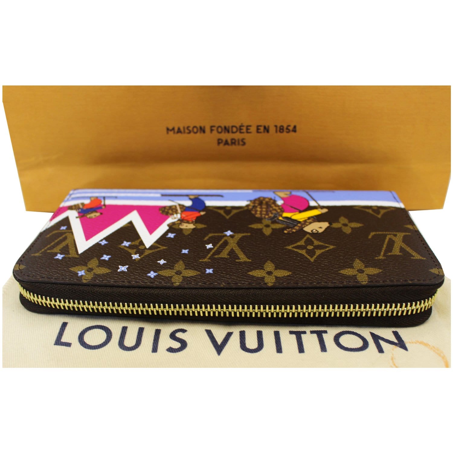 Louis Vuitton Damier Ebene Zippy Wallet Christmas Holiday 19