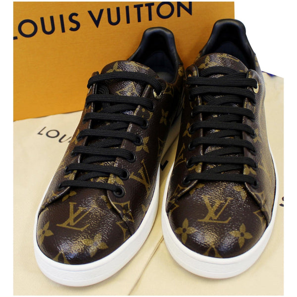 LOUIS VUITTON Frontrow Monogram Canvas/Leather Sneakers Brown-US