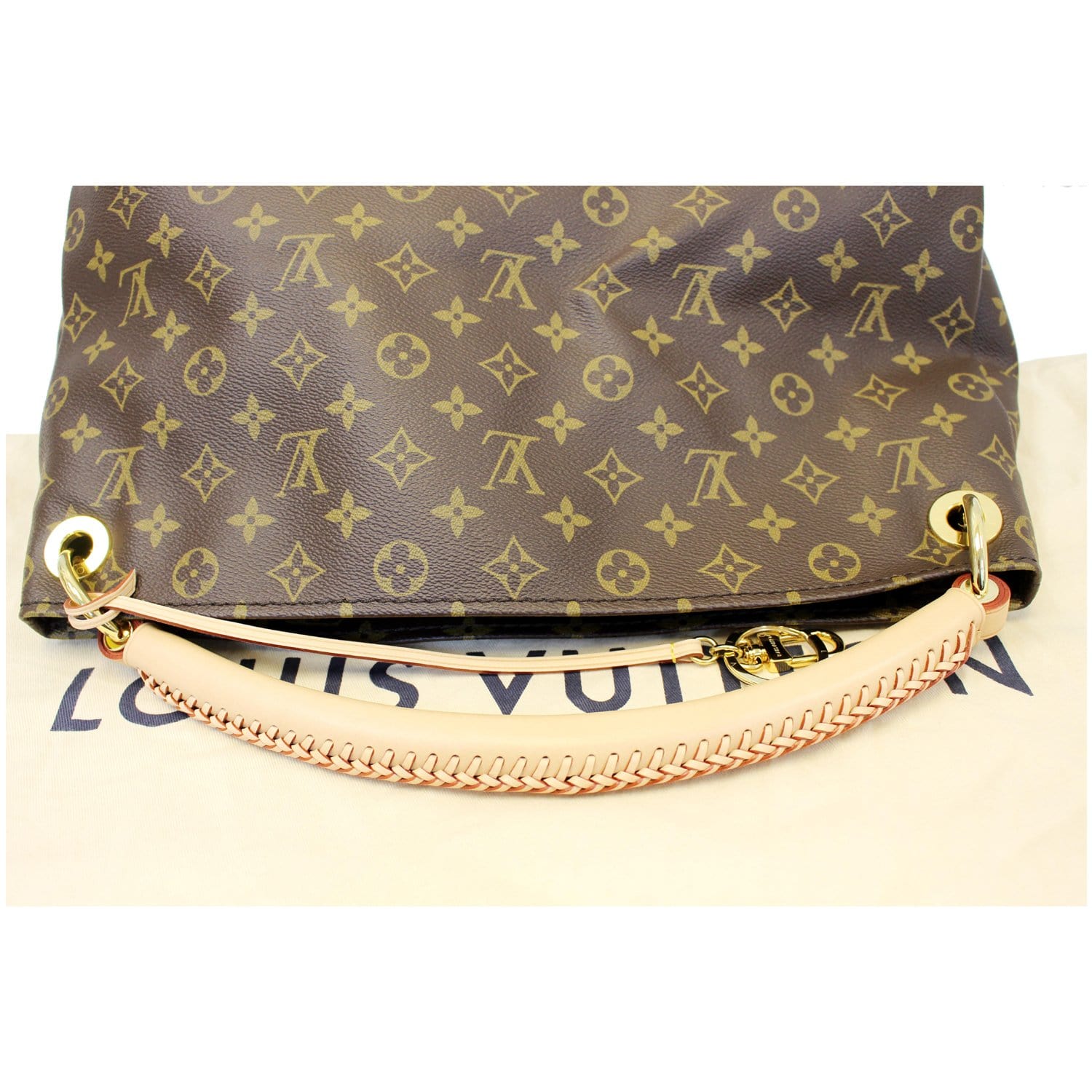 Auth Louis Vuitton Monogram Artsy MM Shoulder Bag 6E110500s