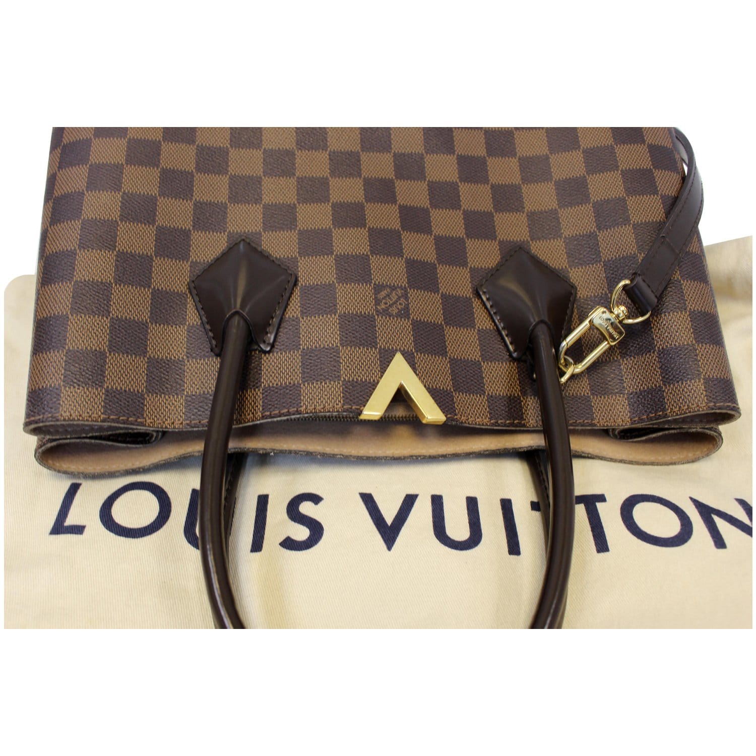 Louis Vuitton Damier Ebene Kensington Tote Bag 323lvs517