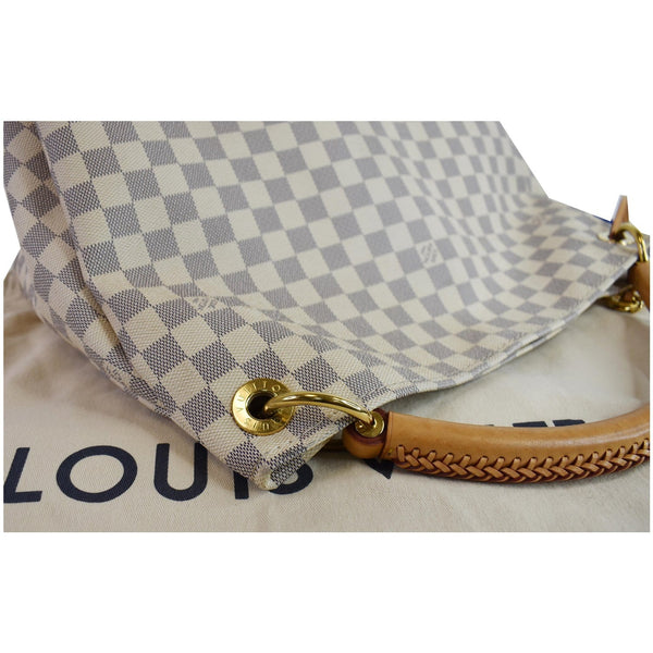 Louis Vuitton Artsy MM Damier Azur handle corner