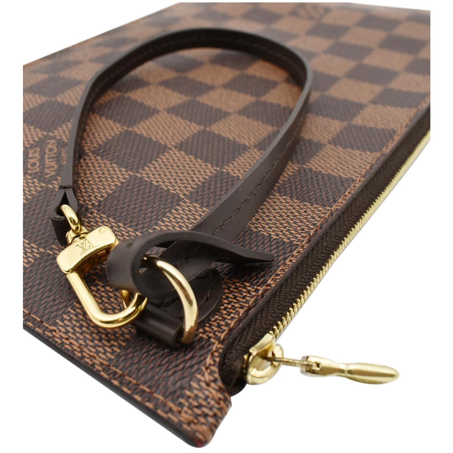 Louis Vuitton Neverfull Zip Pouch Pochette in Damier Ebene Without Strap -  SOLD