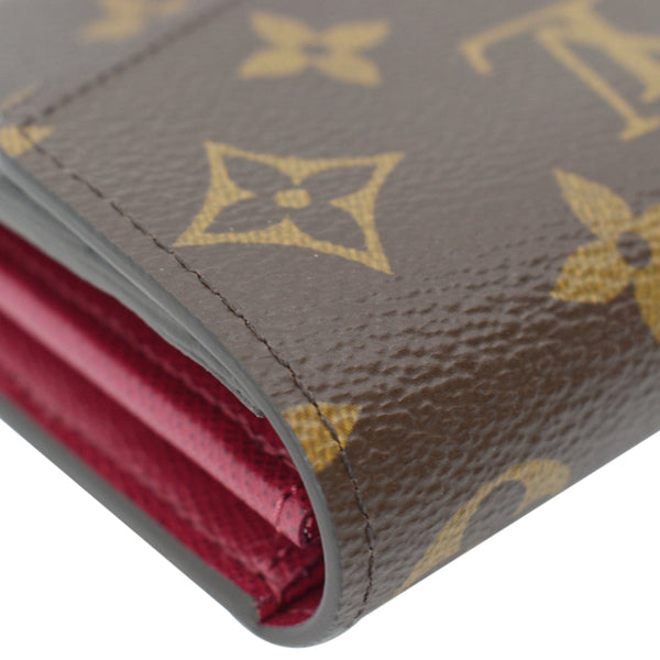 LOUIS VUITTON Sarah Monogram Canvas Wallet Brown