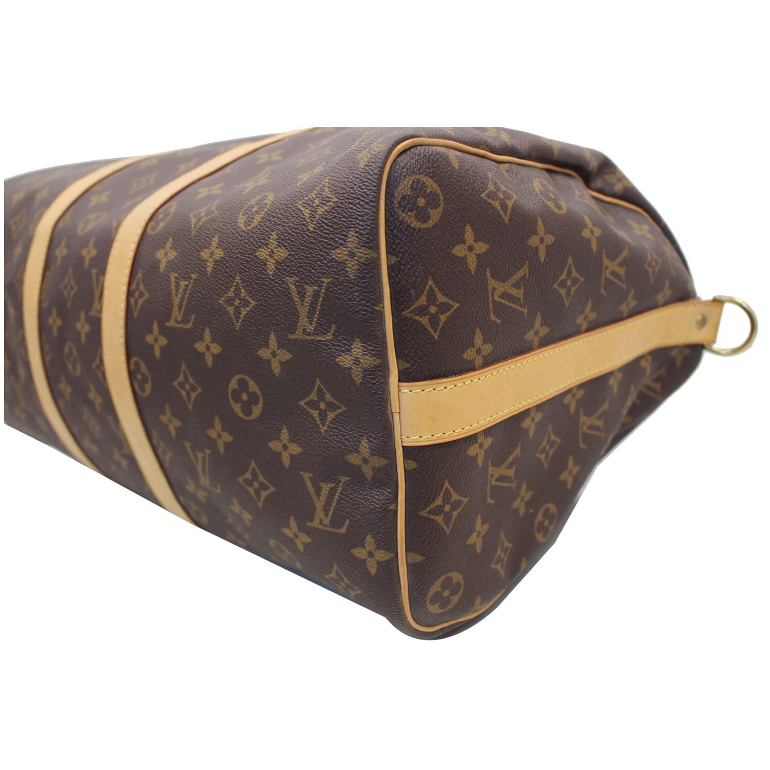 LOUIS VUITTON Keepall Bandouliere 45 Monogram Brown Canvas PVC Overall  Pattern