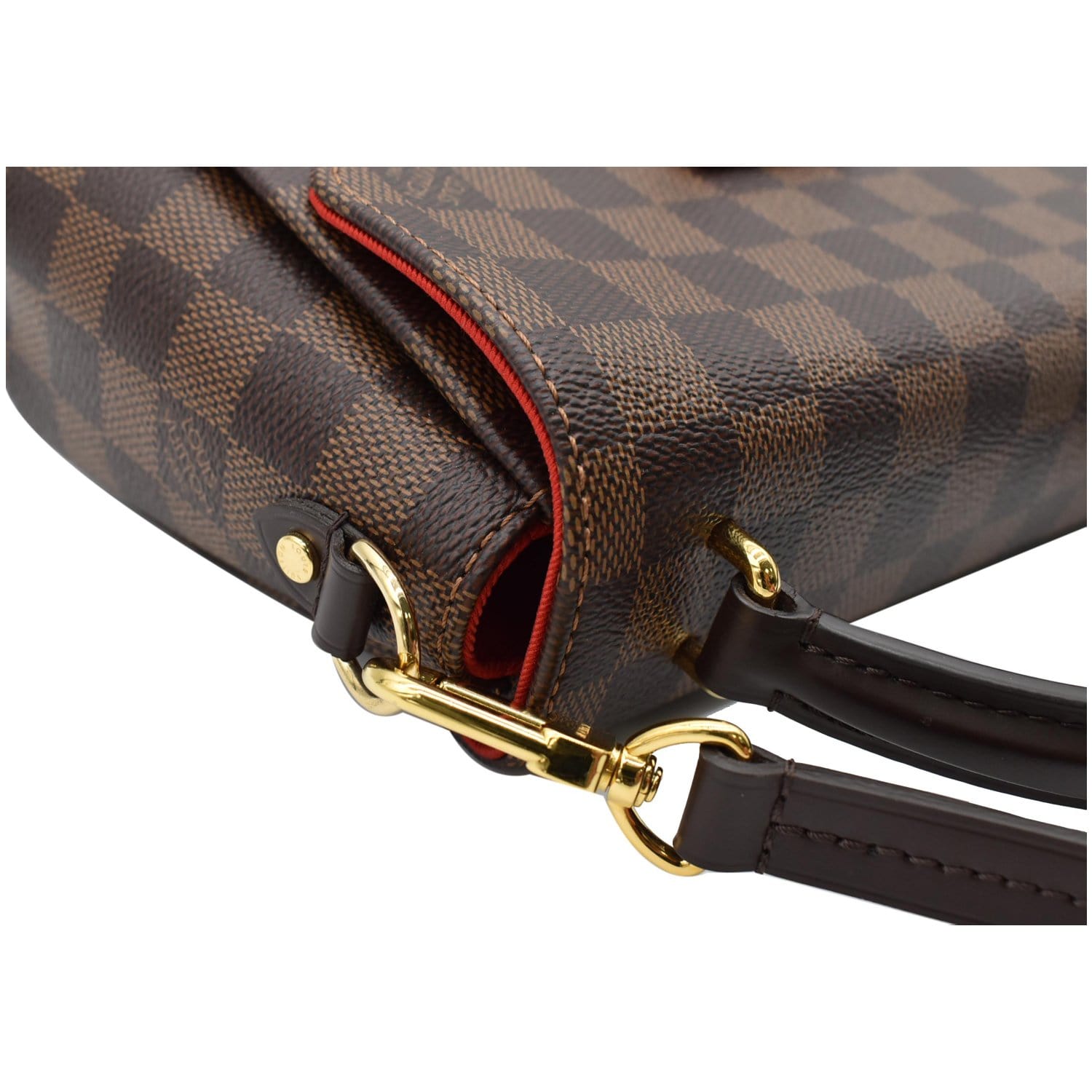 Croisette leather crossbody bag Louis Vuitton Brown in Leather - 28018926