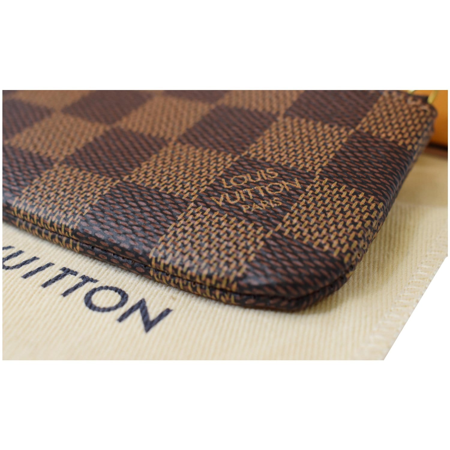 Louis Vuitton Brown, Pattern Print Damier Ebene Pochette Saint