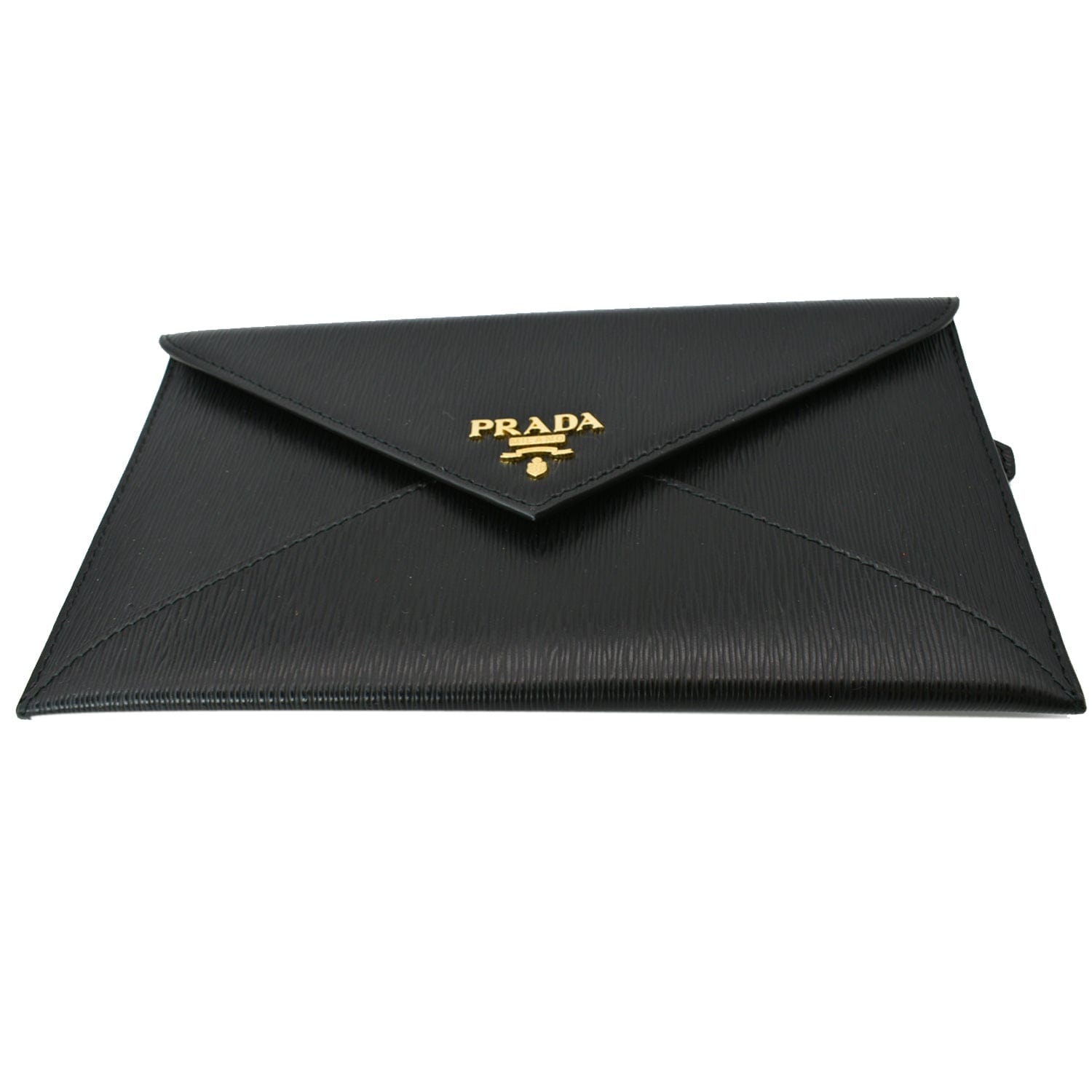 Black Leather Envelope Wallet