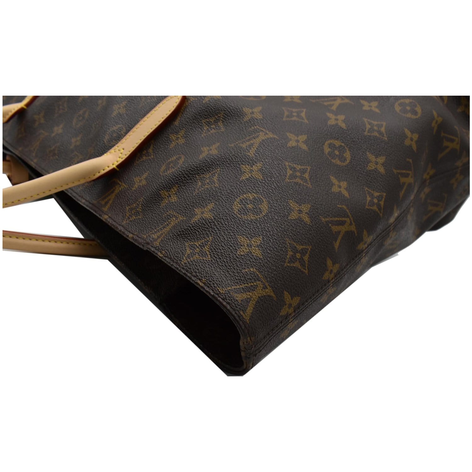 Authentic Louis Vuitton Brown Monogram Canvas Raspail PM Shoulder Bag Tote