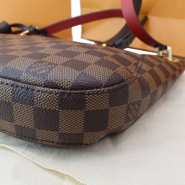 LOUIS VUITTON South Bank Besace Damier Ebene Crossbody Bag Brown