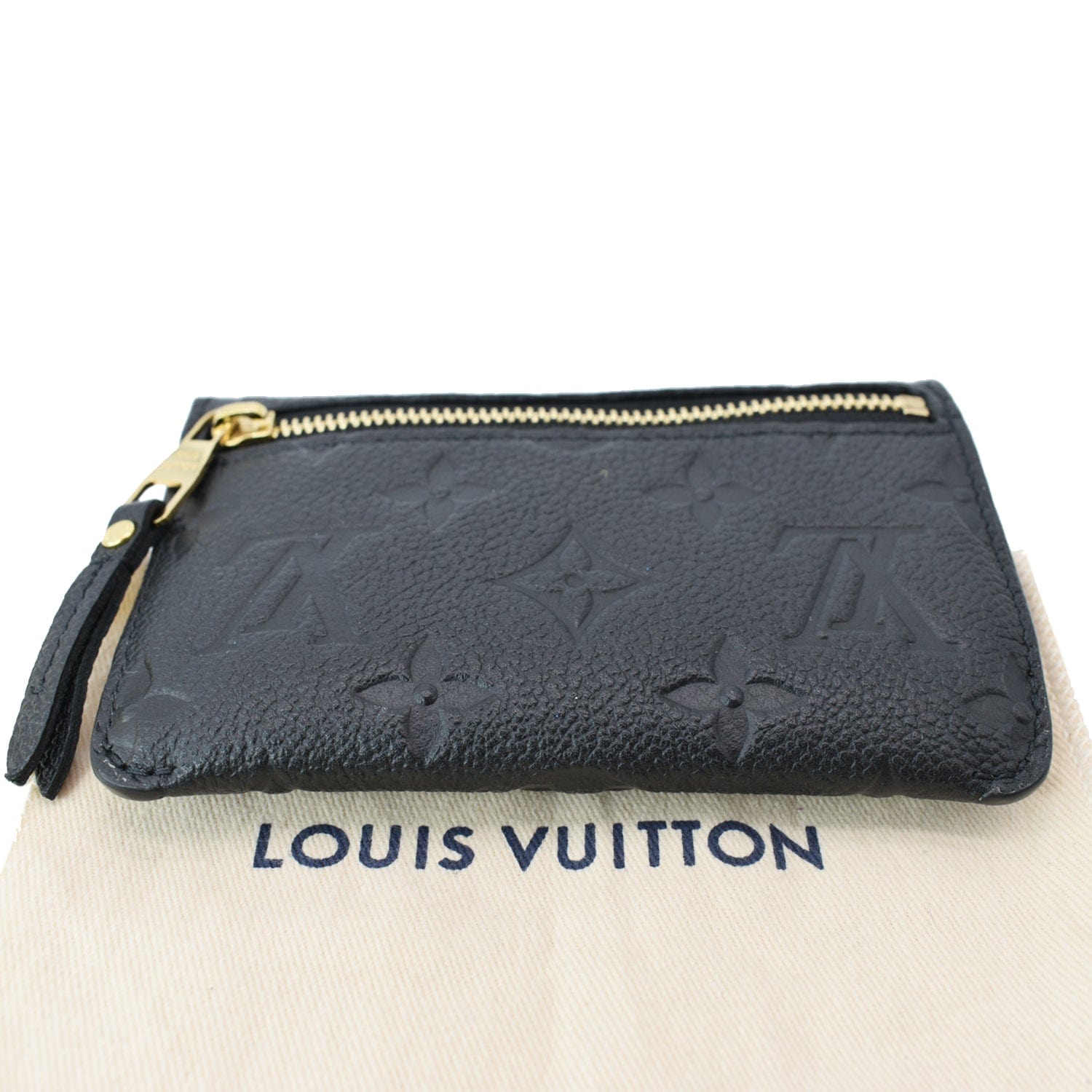 Key pouch leather small bag Louis Vuitton Black in Leather - 36265995