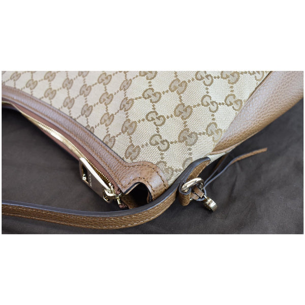 Gucci Large Bree GG Canvas Bag Brown Corner