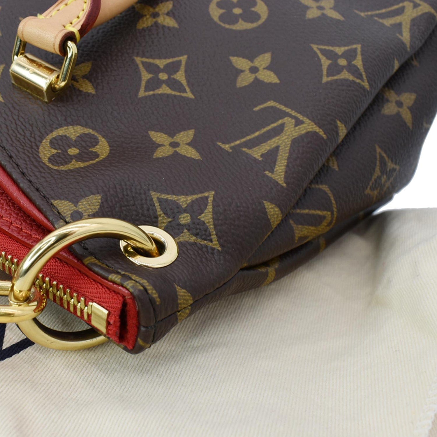 Pallas cloth crossbody bag Louis Vuitton Brown in Cloth - 33509402