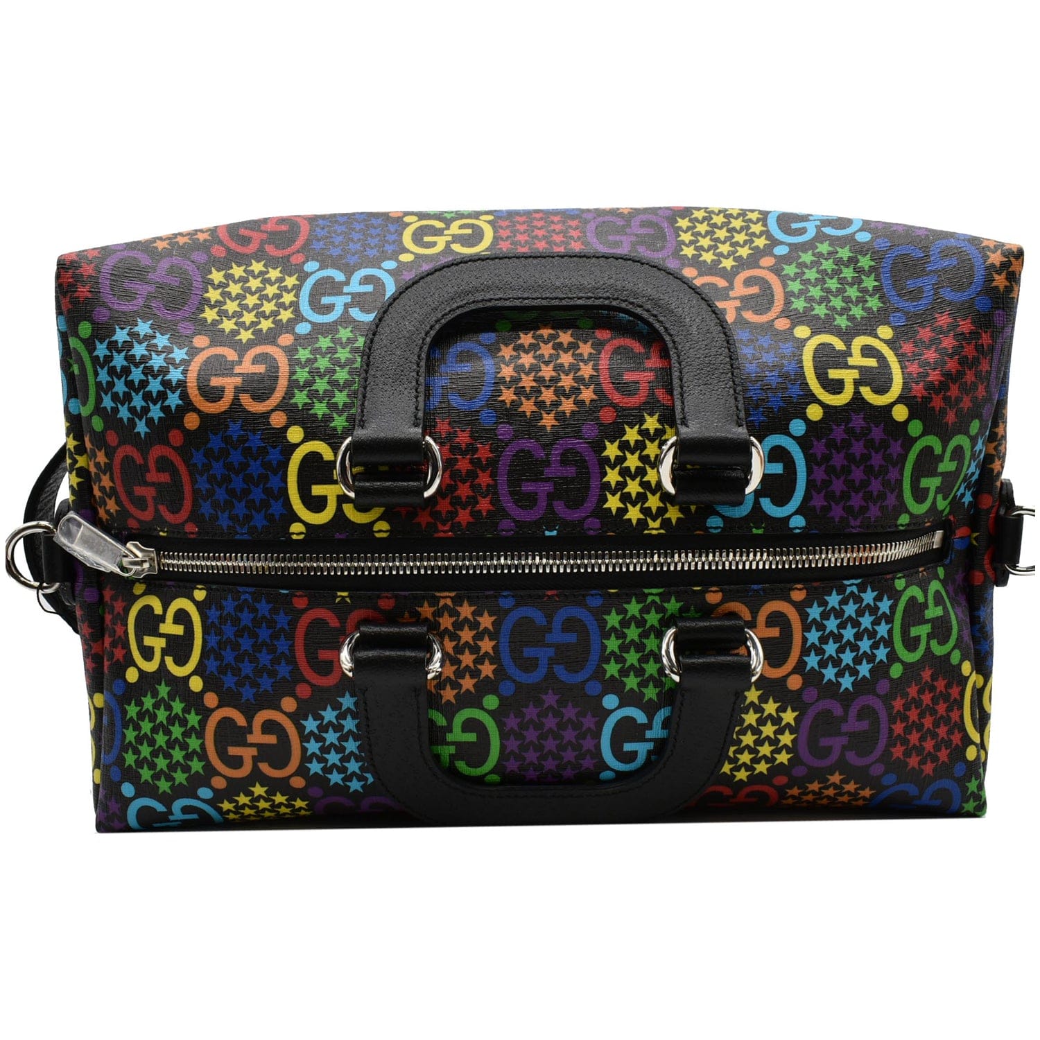 GUCCI GG Plus Monogram Large Carry On Duffle Trolley Navy 165539 |  FASHIONPHILE