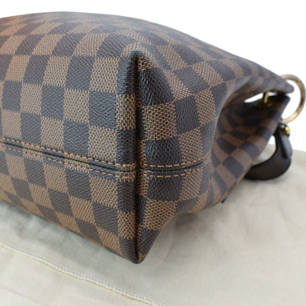 Louis Vuitton Graceful PM Damier Ebene Shoulder Bag Brown