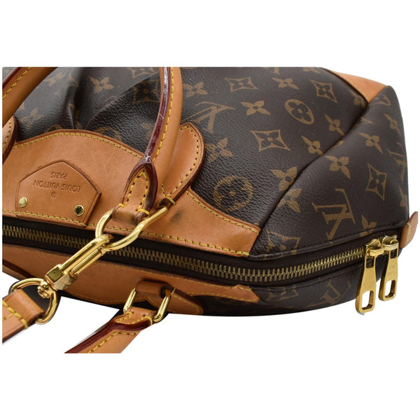 LOUIS VUITTON Segur Monogram Canvas Shoulder Bag Brown