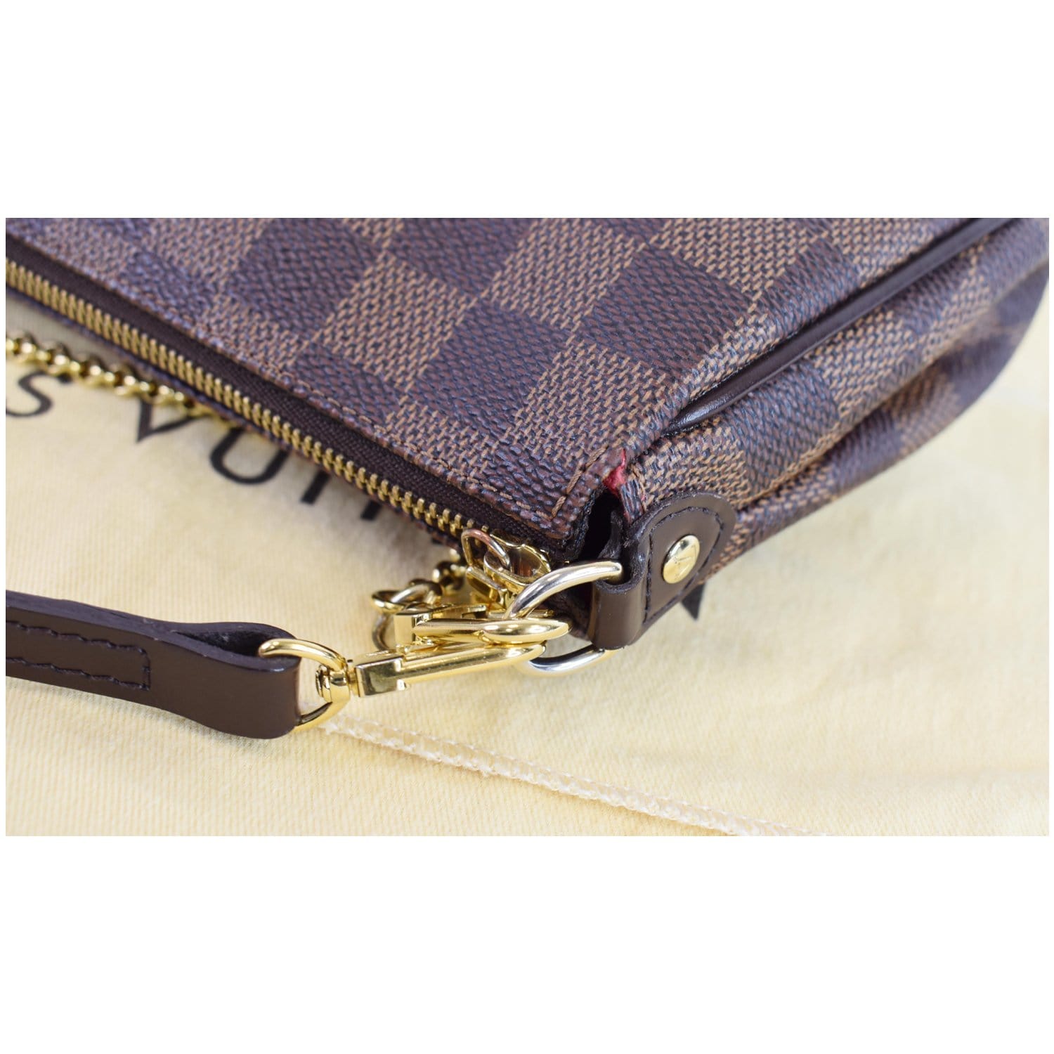 Louis Vuitton Ebene Pochette Ascot Clutch Bag – The Closet