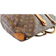 Flanerie cloth handbag Louis Vuitton Brown in Cloth - 32848618