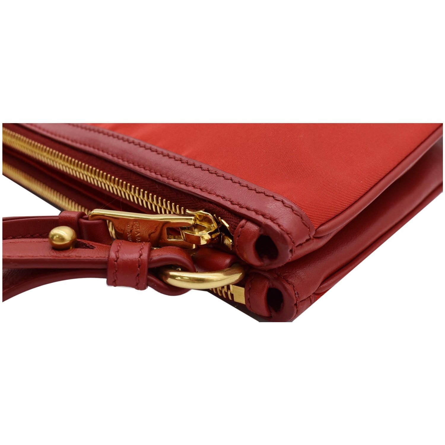 Prada Tessuto Bandoliera Double Zip Crossbody Bag