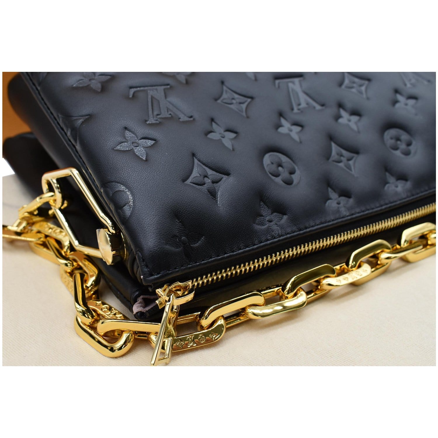 Louis Vuitton // Black Leather Monogram Coussin PM Bag – VSP