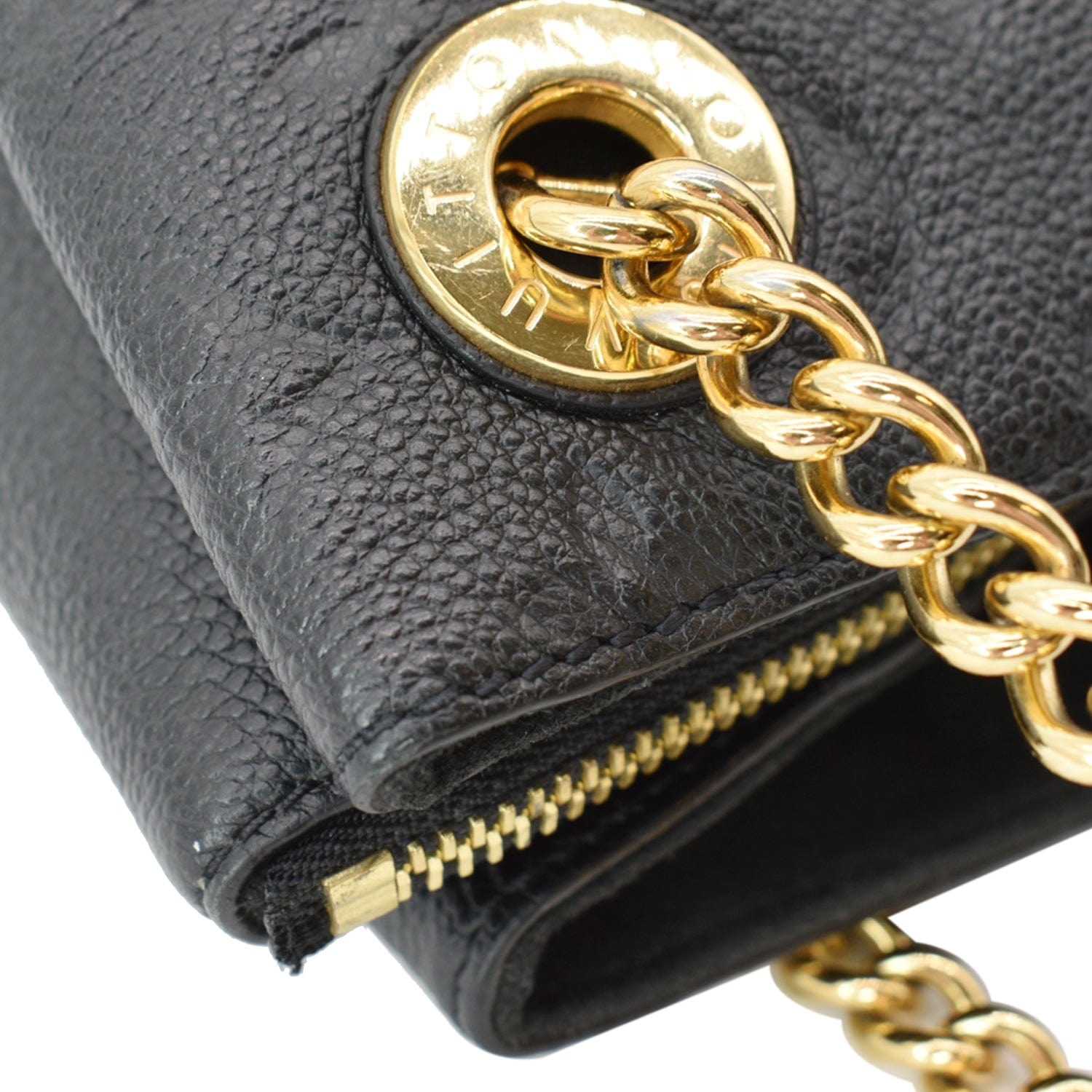 Louis Vuitton Surene Monogram Empreinte MM Noir Black in Leather with  Gold-tone - US