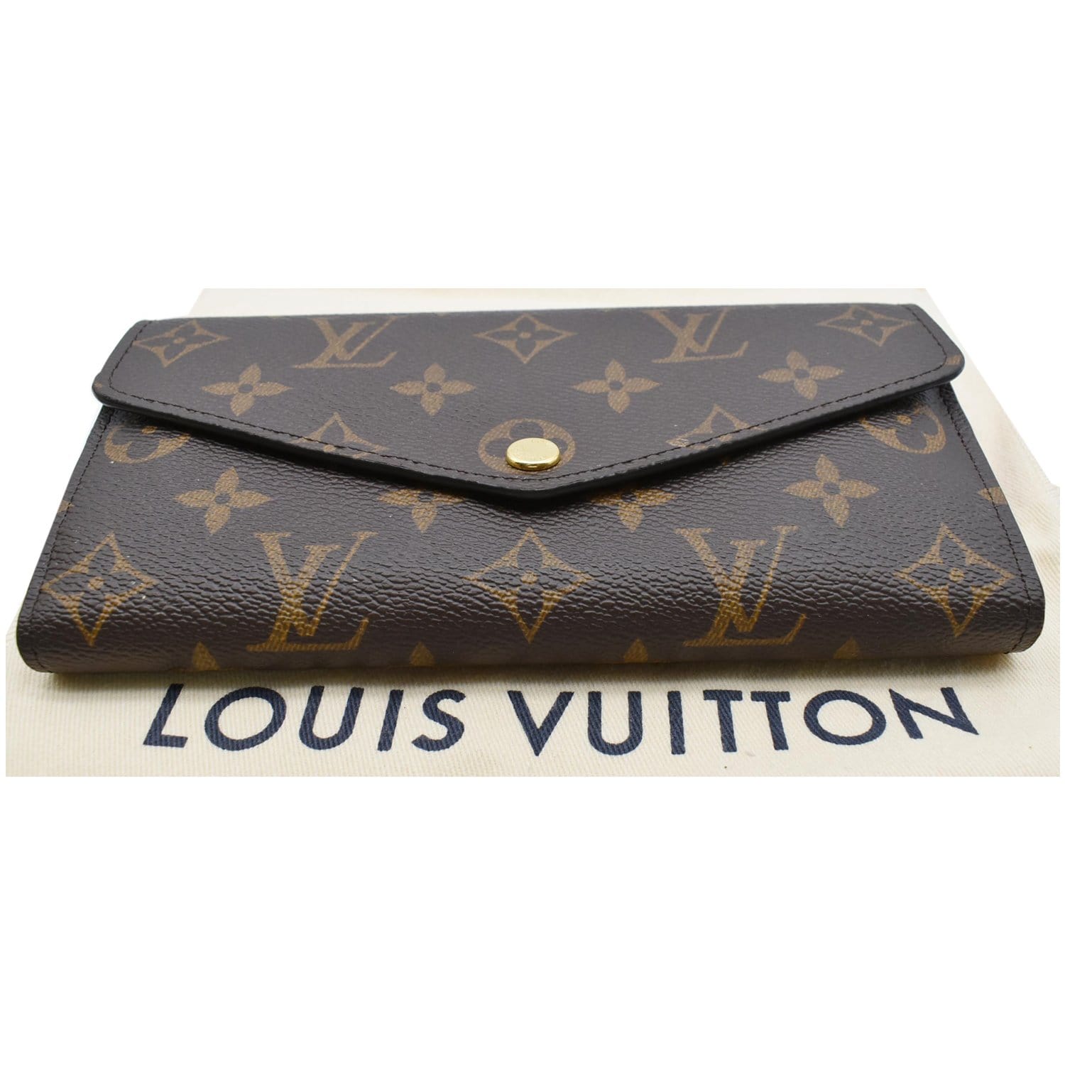 Louis Vuitton Monogram Canvas Sarah Wallet (Authentic Pre-Owned) - ShopStyle