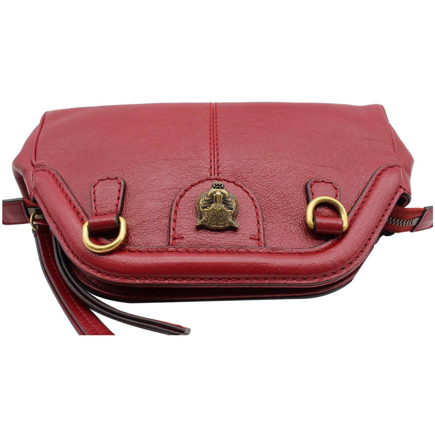 GUCCI Re(Belle) Tiger head Leather Shoulder Bag Red 524620 - 10% OFF