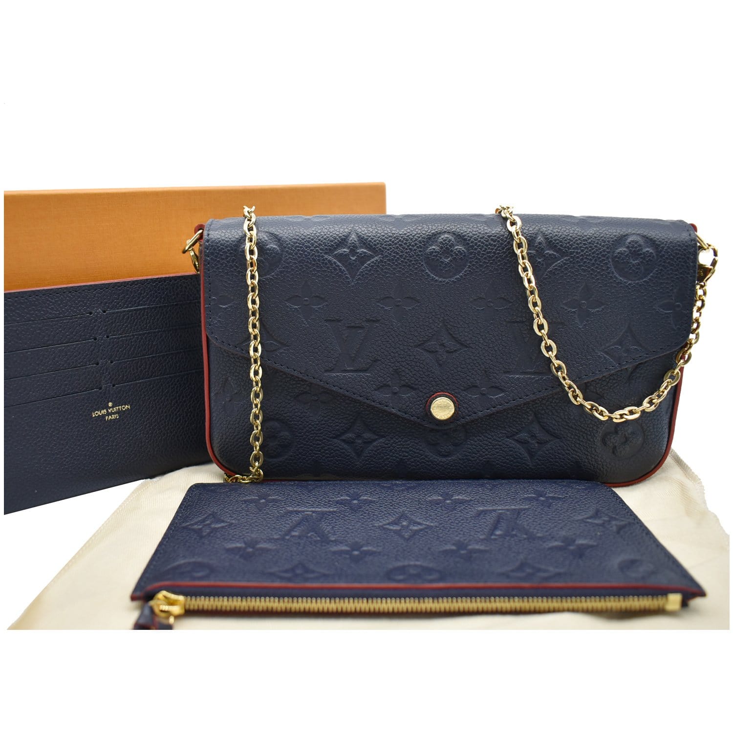 Louis Vuitton Navy Blue Wallet !! - Depop